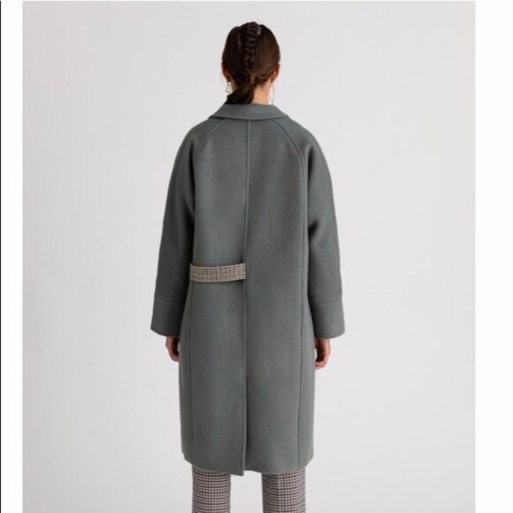 Carmen Wool Coat Oversized XXS in Dusk Color NWTs by Petite Studio - Picture 4 of 13